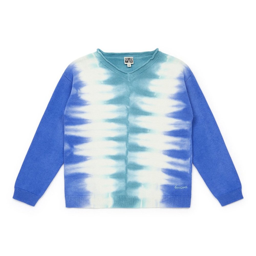 Bonton Tie-Dye Cotton Sweater